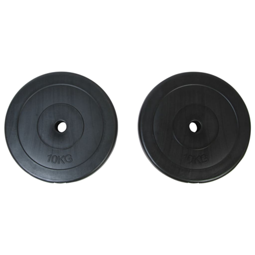 Fitnessstation Wandmontage mit Gewichtsscheiben 40 kg