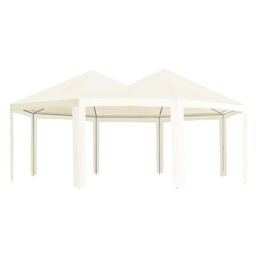 Gartenpavillon Cremeweiß 600×440×330 cm