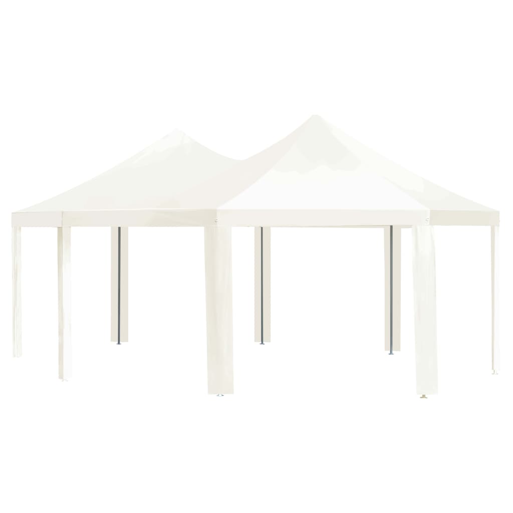 Gartenpavillon Cremeweiß 600×440×330 cm