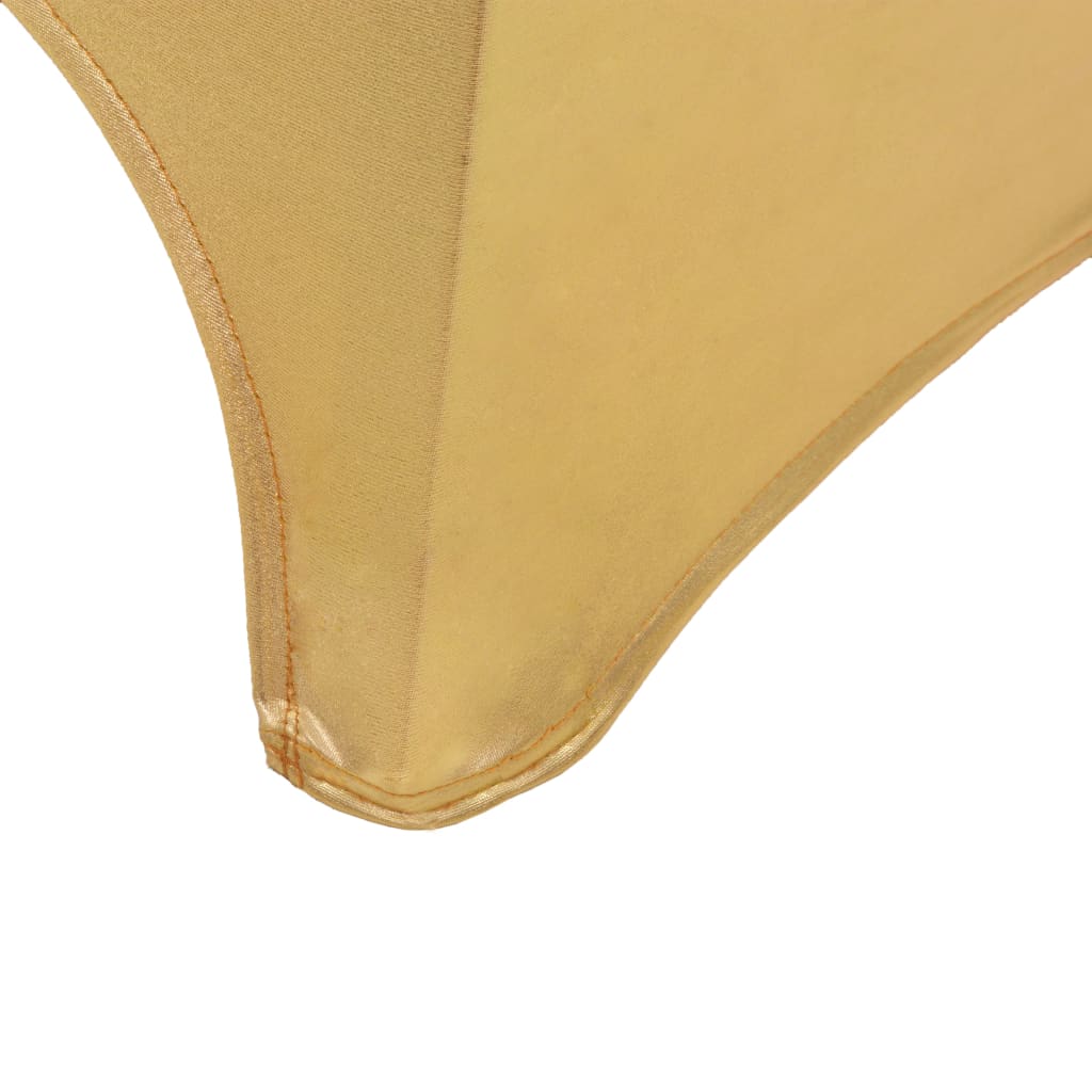 Lot de 6 housses de chaise extensibles dorées