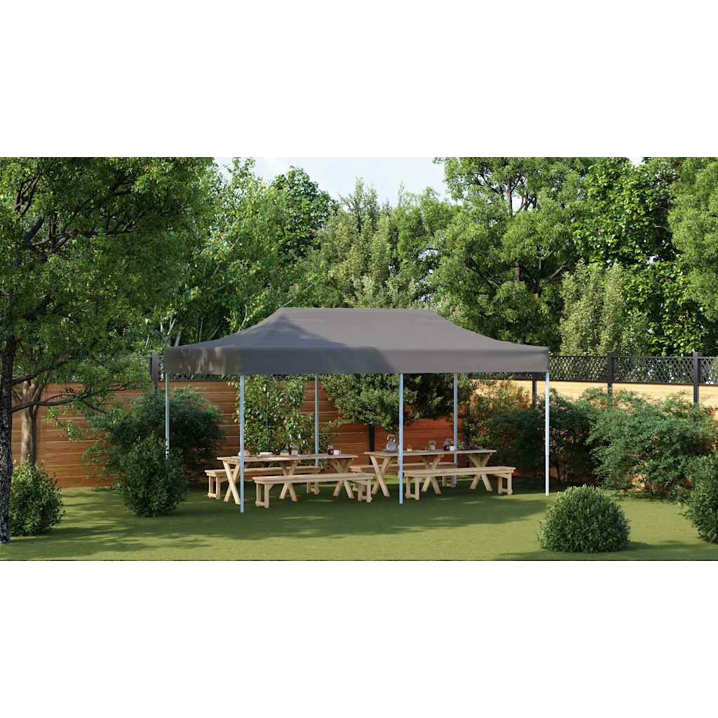 Pop-Up-Partyzelt Faltbar 3x6 m Anthrazit