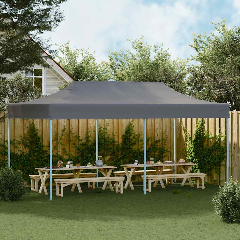 Pop-Up-Partyzelt Faltbar 3x6 m Anthrazit