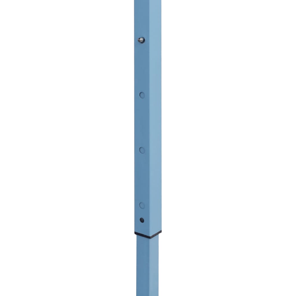 Folding tent party tent pop-up with 5 side walls 3 x 9 m blue