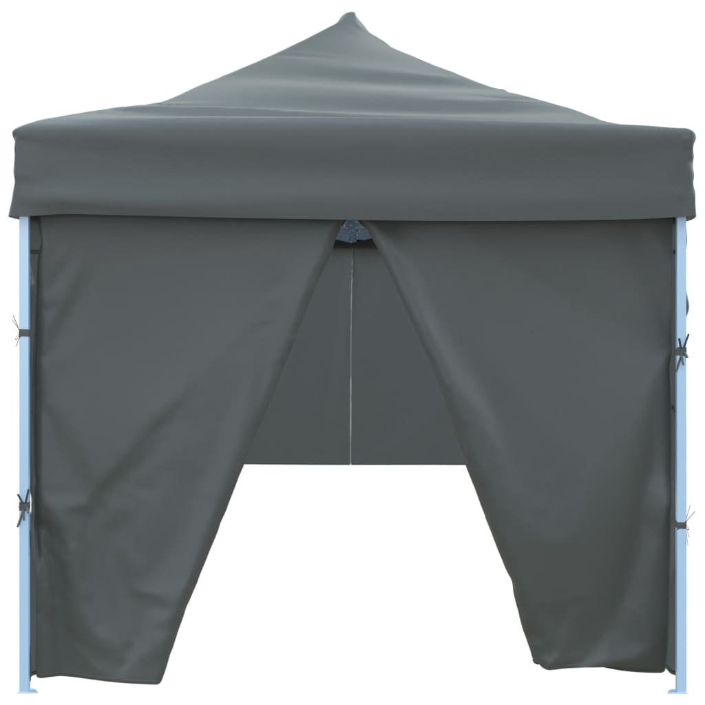 Tente de réception pop-up avec 8 parois latérales 3x9 m anthracite