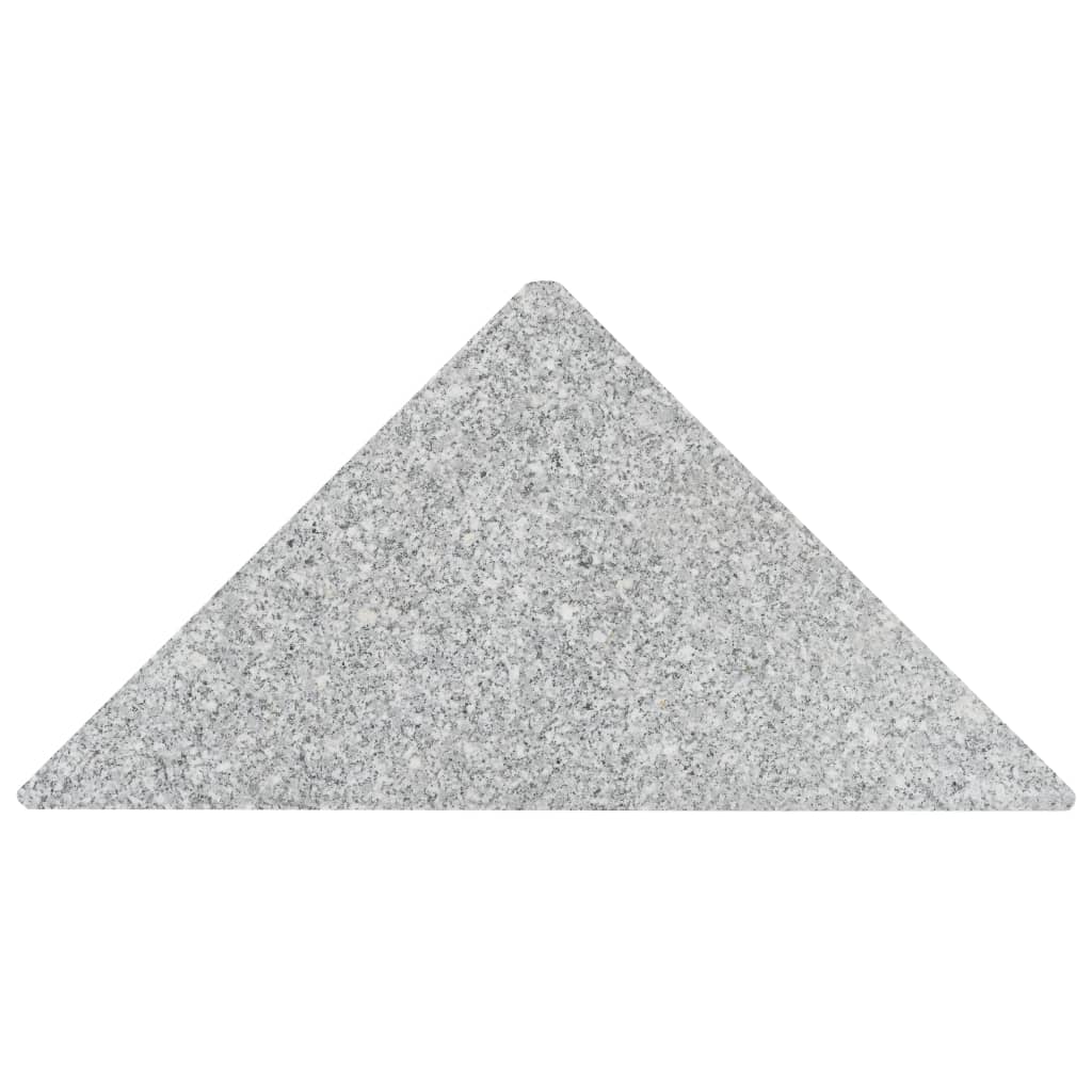 Sonnenschirm-Gewichtsplatte Granit 15 kg Dreieckig Grau