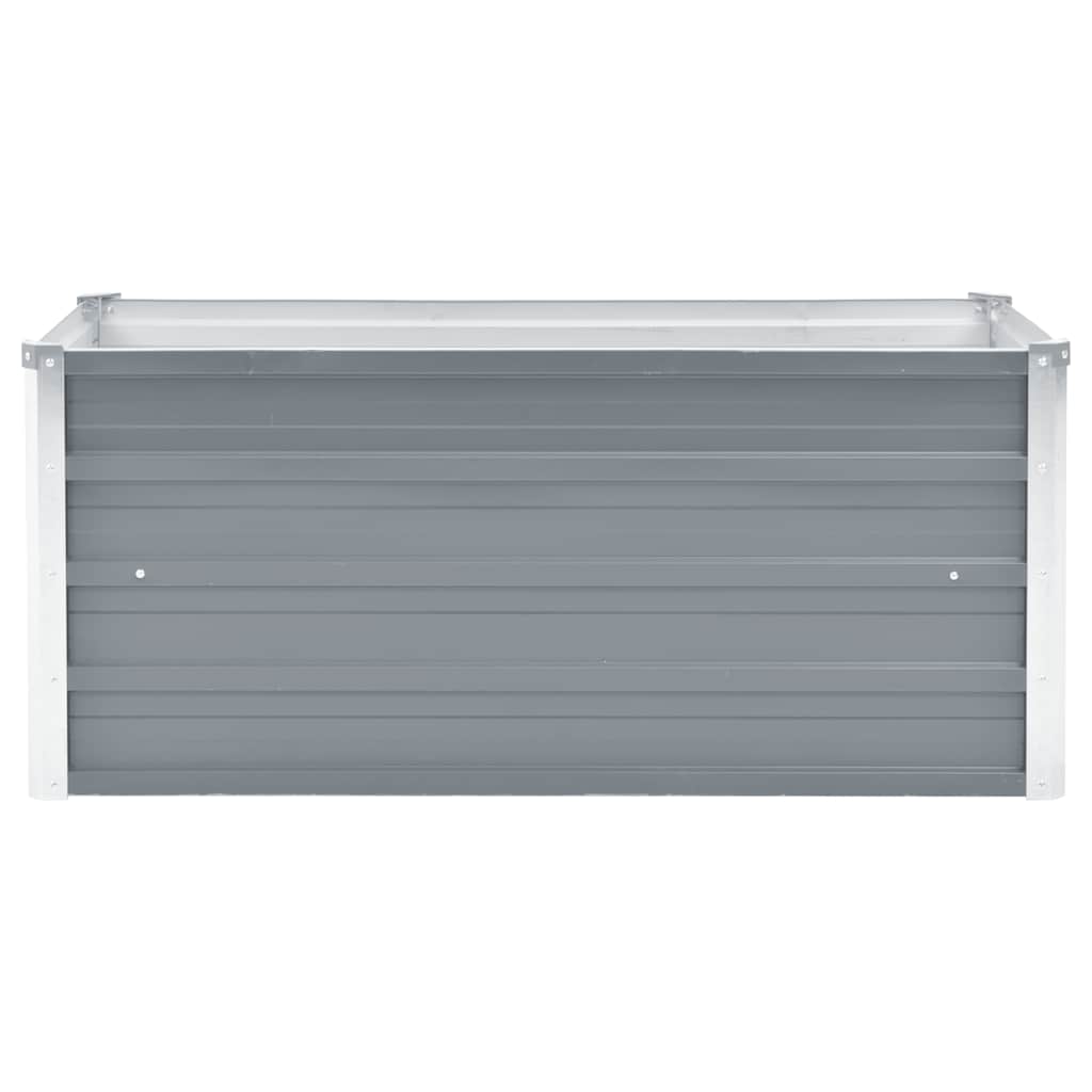 Garden Raised Bed Galvanized Steel 100x40x45 cm Gray
