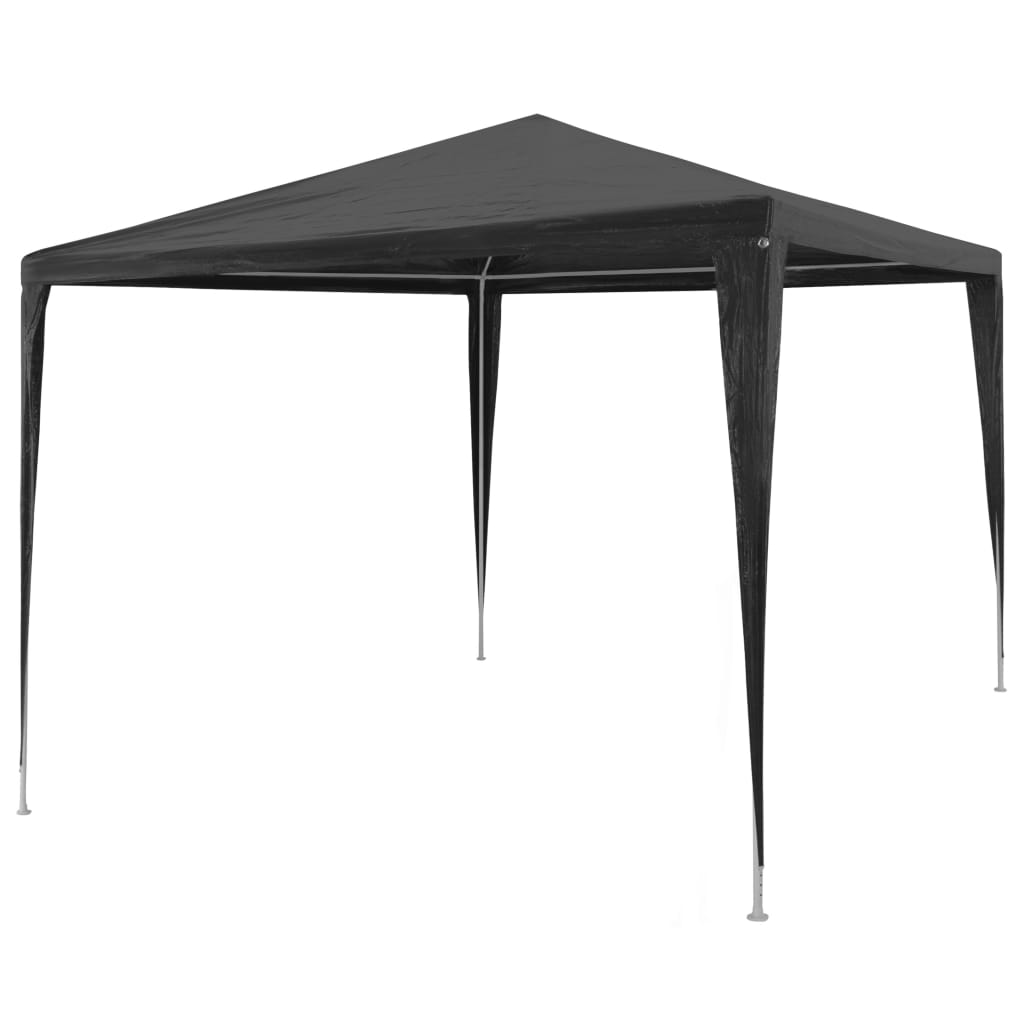Tente de fête 3x3 m PE anthracite