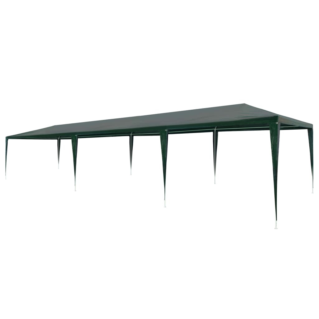Tente de réception 3x9 m PE verte