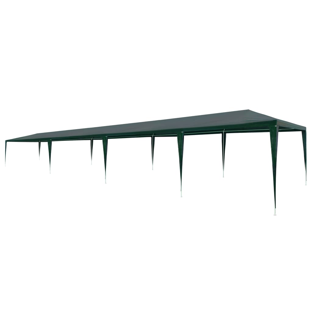 Tente de réception 3x12 m PE verte