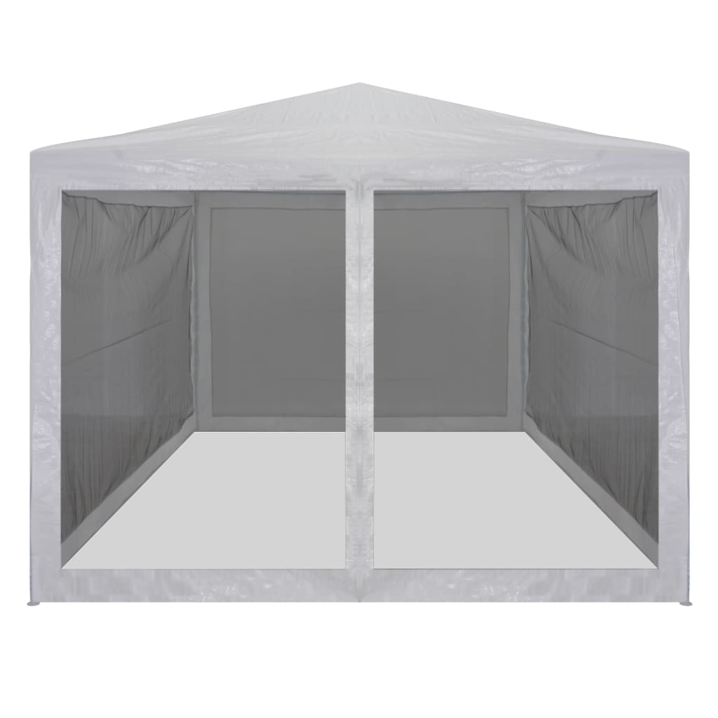 Tente de fête avec 4 parois latérales grillagées 4 x 3 m