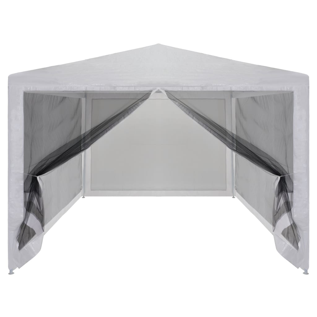 Tente de fête avec 4 parois latérales grillagées 4 x 3 m
