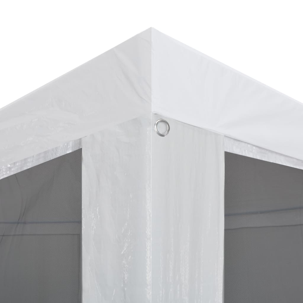 Tente de fête avec 4 parois latérales grillagées 4 x 3 m