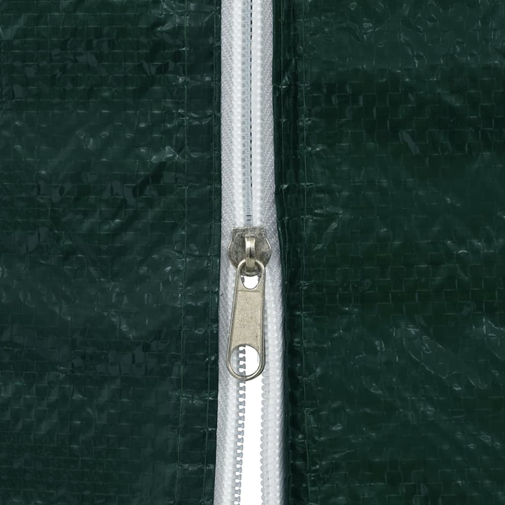Party tent side walls 2 pieces zipper PE green