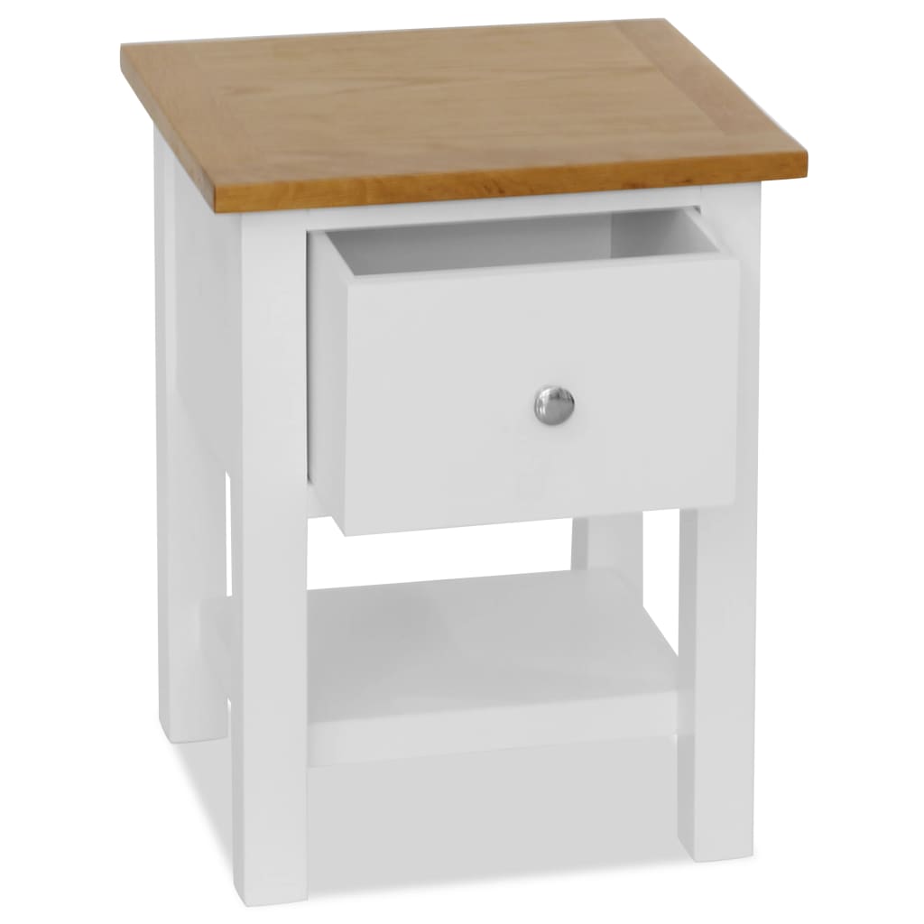 Nachttisch 36x30x47 cm Massivholz Eiche