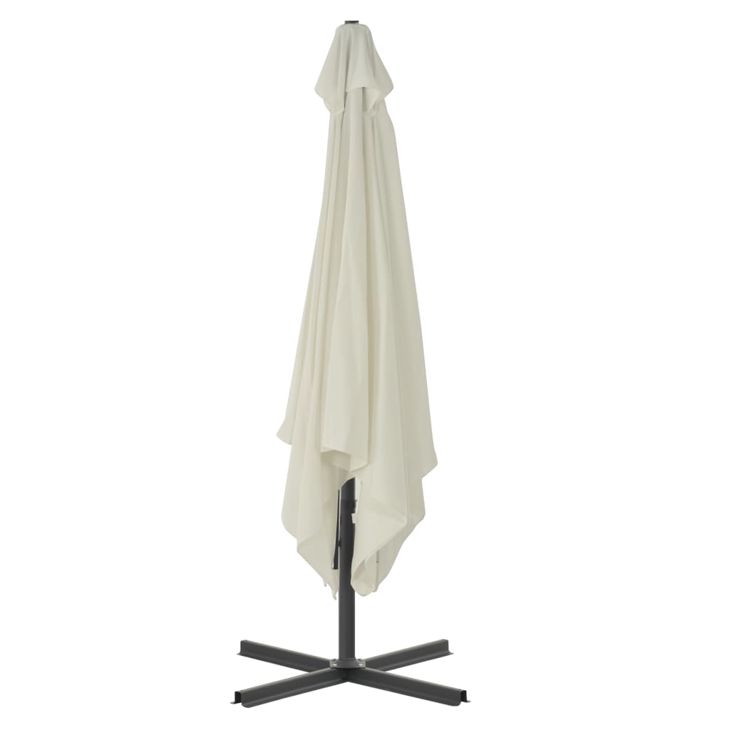 Sonnenschirm mit Stahl-Mast 250x250 cm Sandweiß