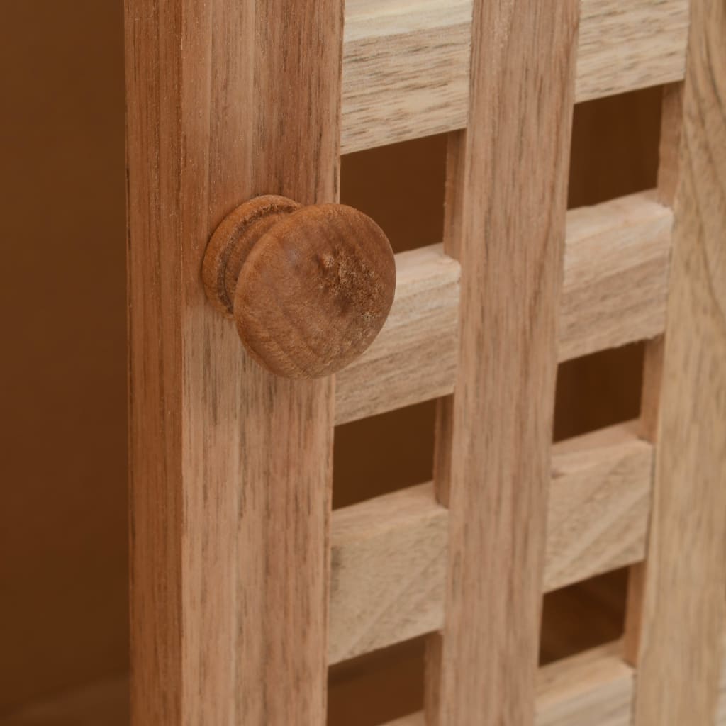 Washbasin base cabinet solid wood walnut 66x29x61 cm
