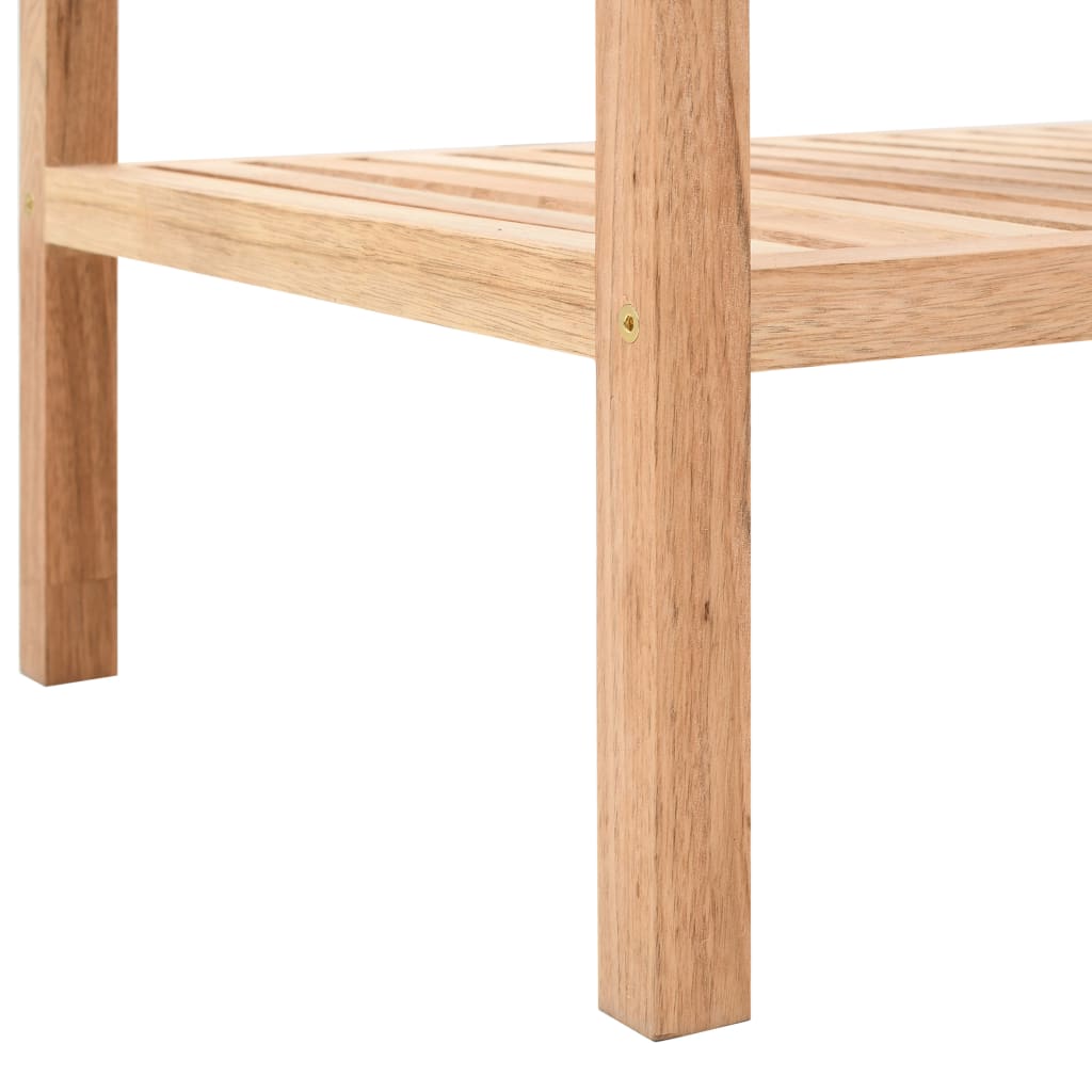 Bathroom shelf solid wood walnut 100x40x65 cm