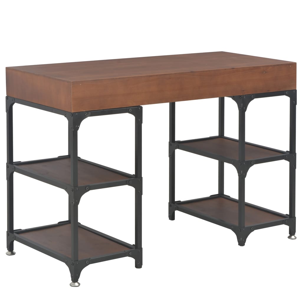 Bureau à 3 tiroirs 110x50x78 cm en bois de sapin massif