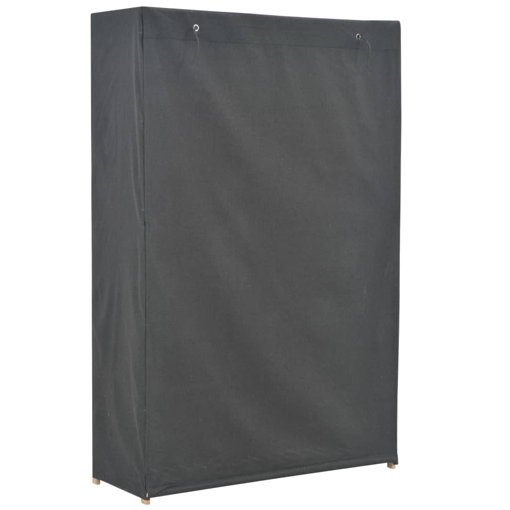 Armoire grise 110 x 40 x 170 cm en tissu