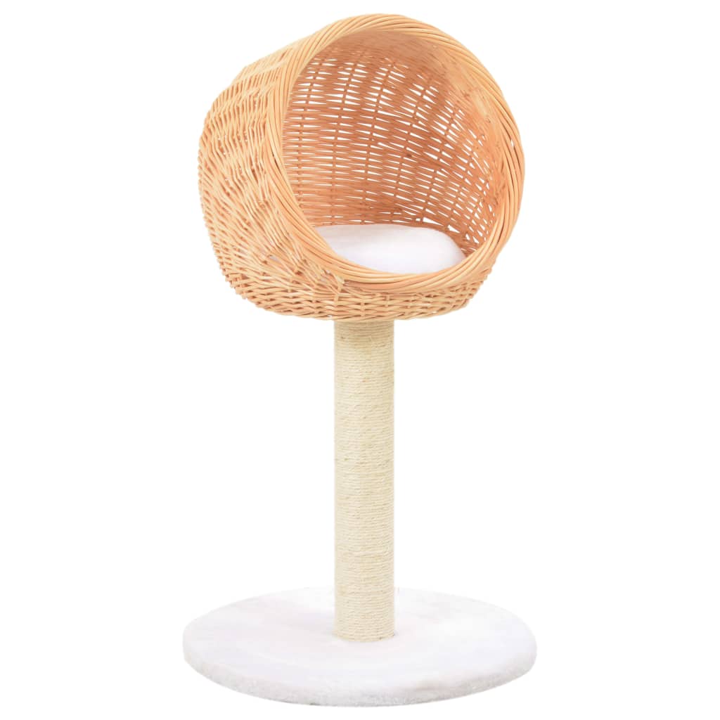 Cat scratching post sisal natural willow wood