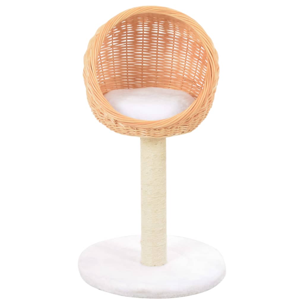 Cat scratching post sisal natural willow wood