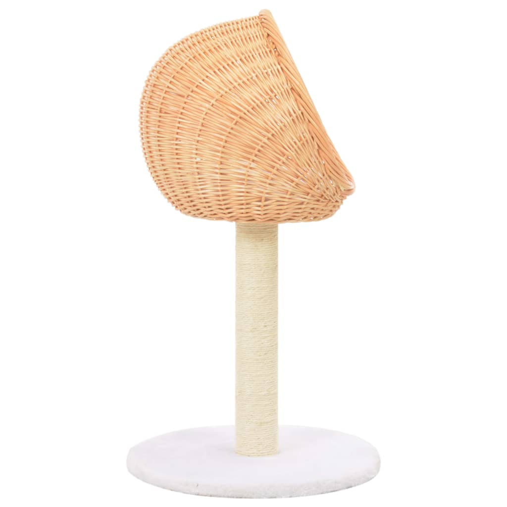 Cat scratching post sisal natural willow wood