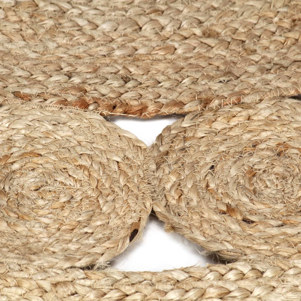 Handmade Jute Braided Rug 120 cm