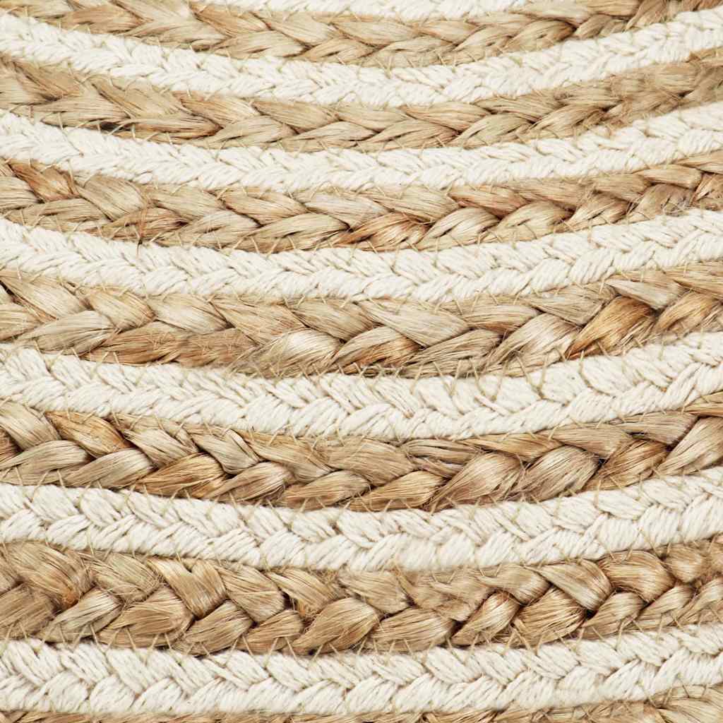 Handgefertigter Sitzpuff 45 x 30 cm Jute