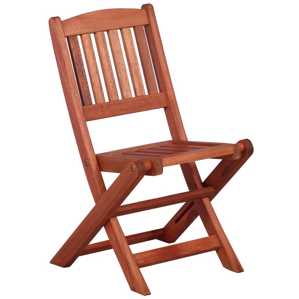 Lot de 2 chaises de salle à manger pour enfants en bois massif d'eucalyptus