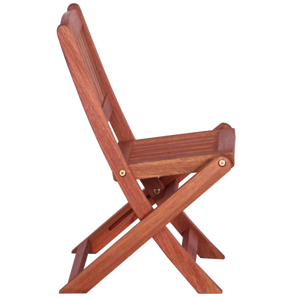 Lot de 2 chaises de salle à manger pour enfants en bois massif d'eucalyptus