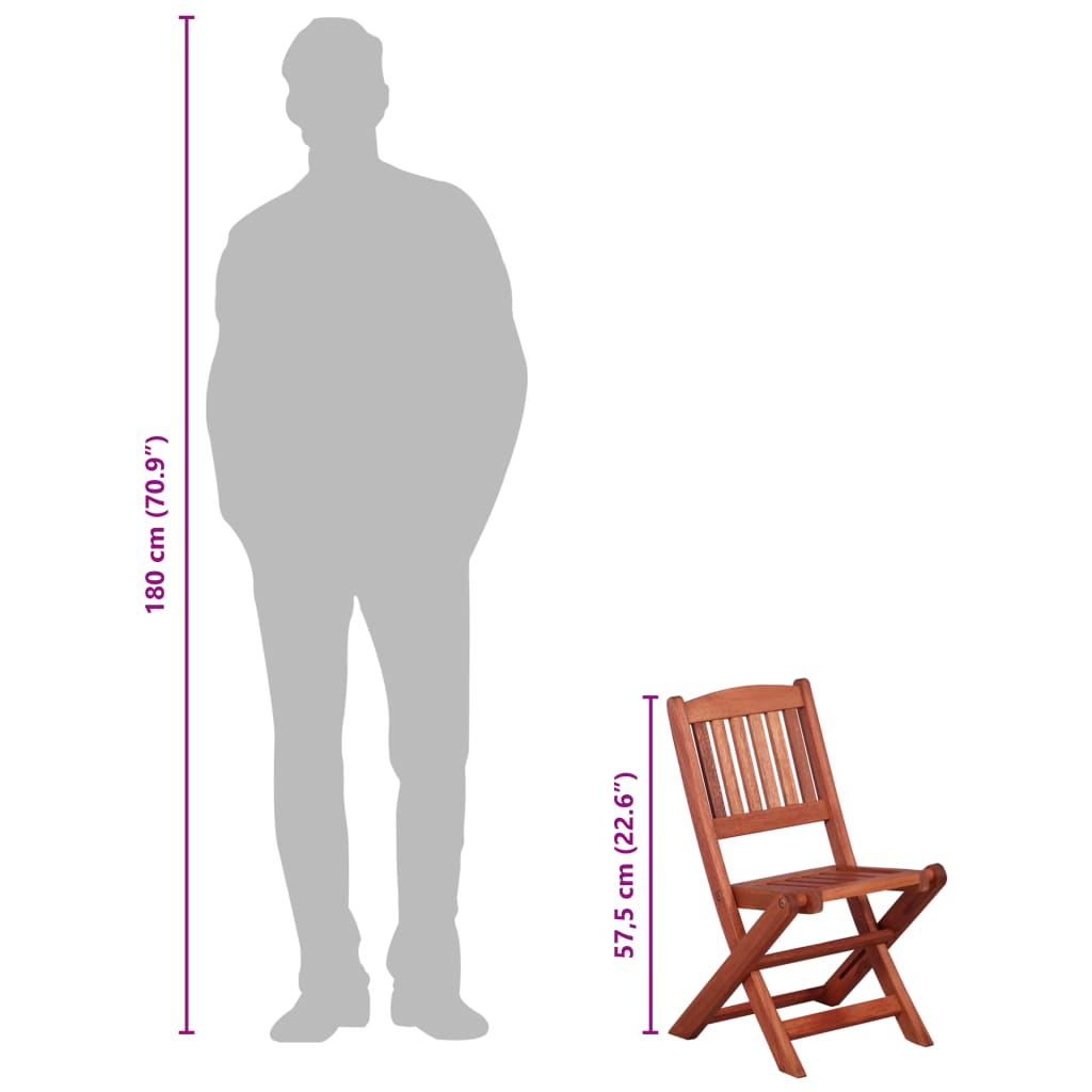 Lot de 2 chaises de salle à manger pour enfants en bois massif d'eucalyptus