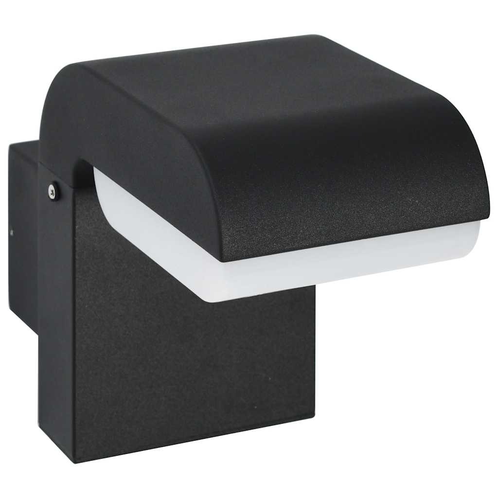 Applique d'extérieur LED 9 W noire ovale
