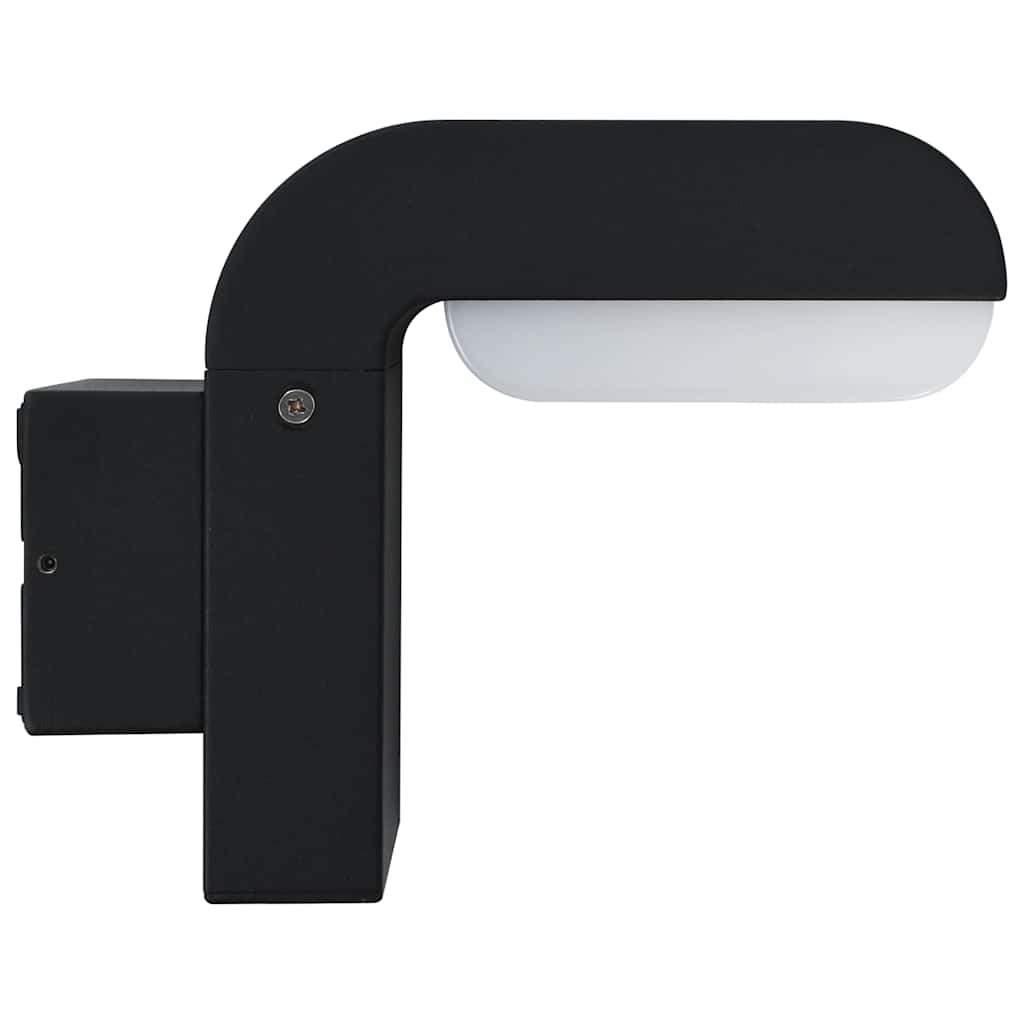 Applique d'extérieur LED 9 W noire ovale