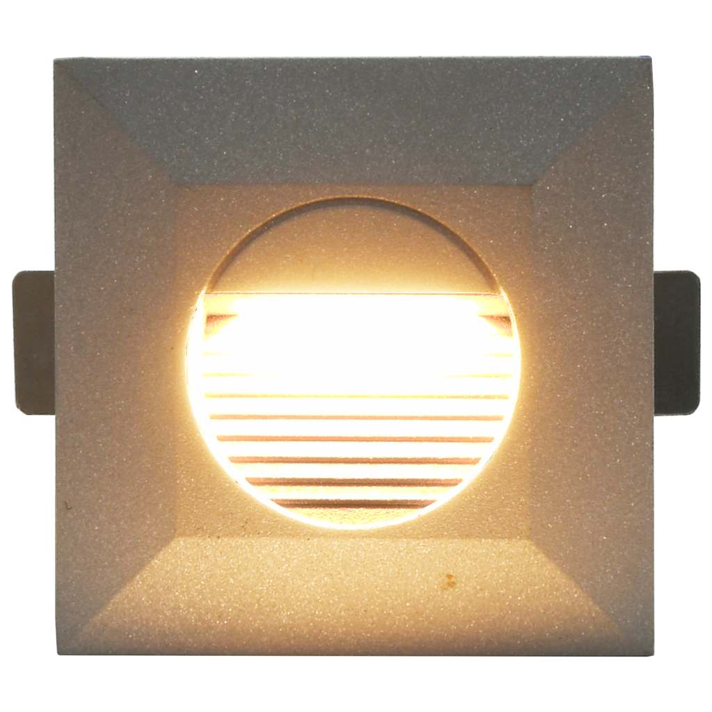 Appliques murales d'extérieur 6 pièces LED 5 W Argenté Carré