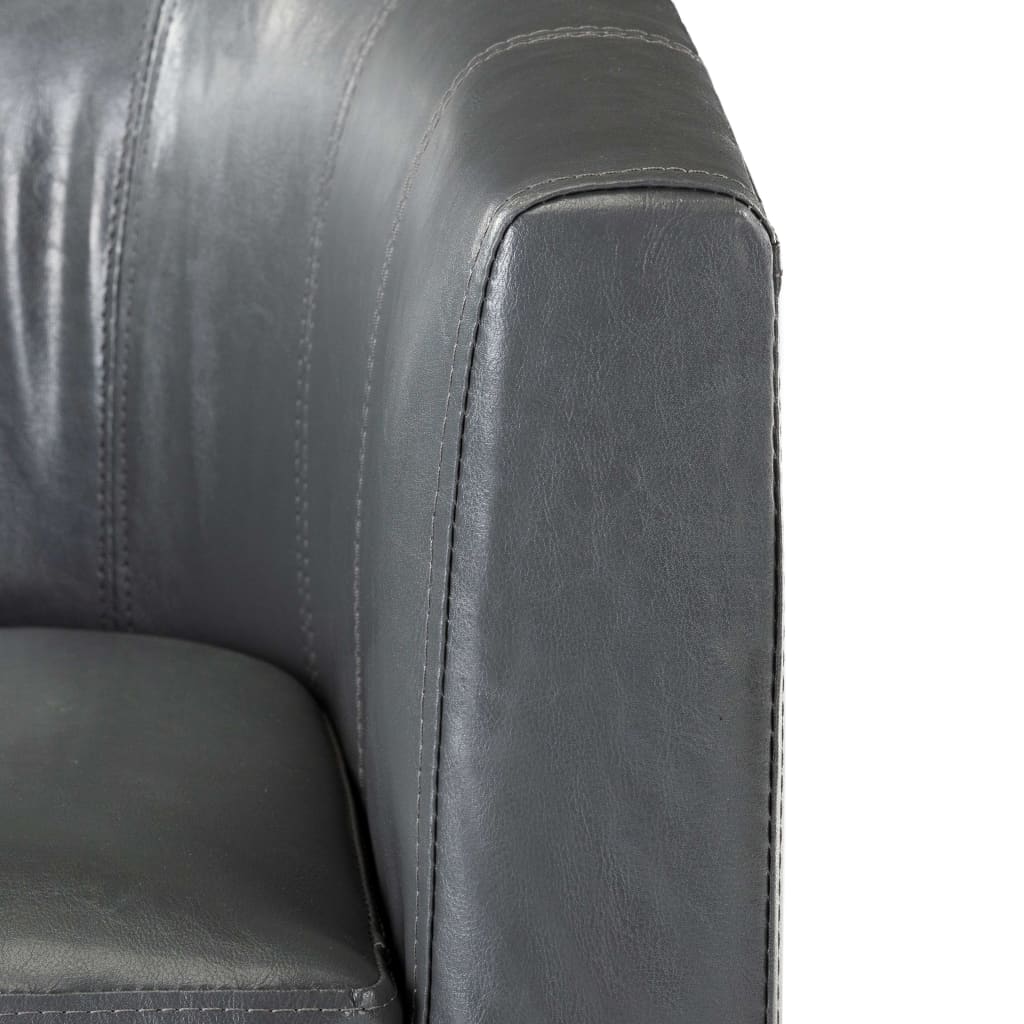 Sessel Grau Kunstleder