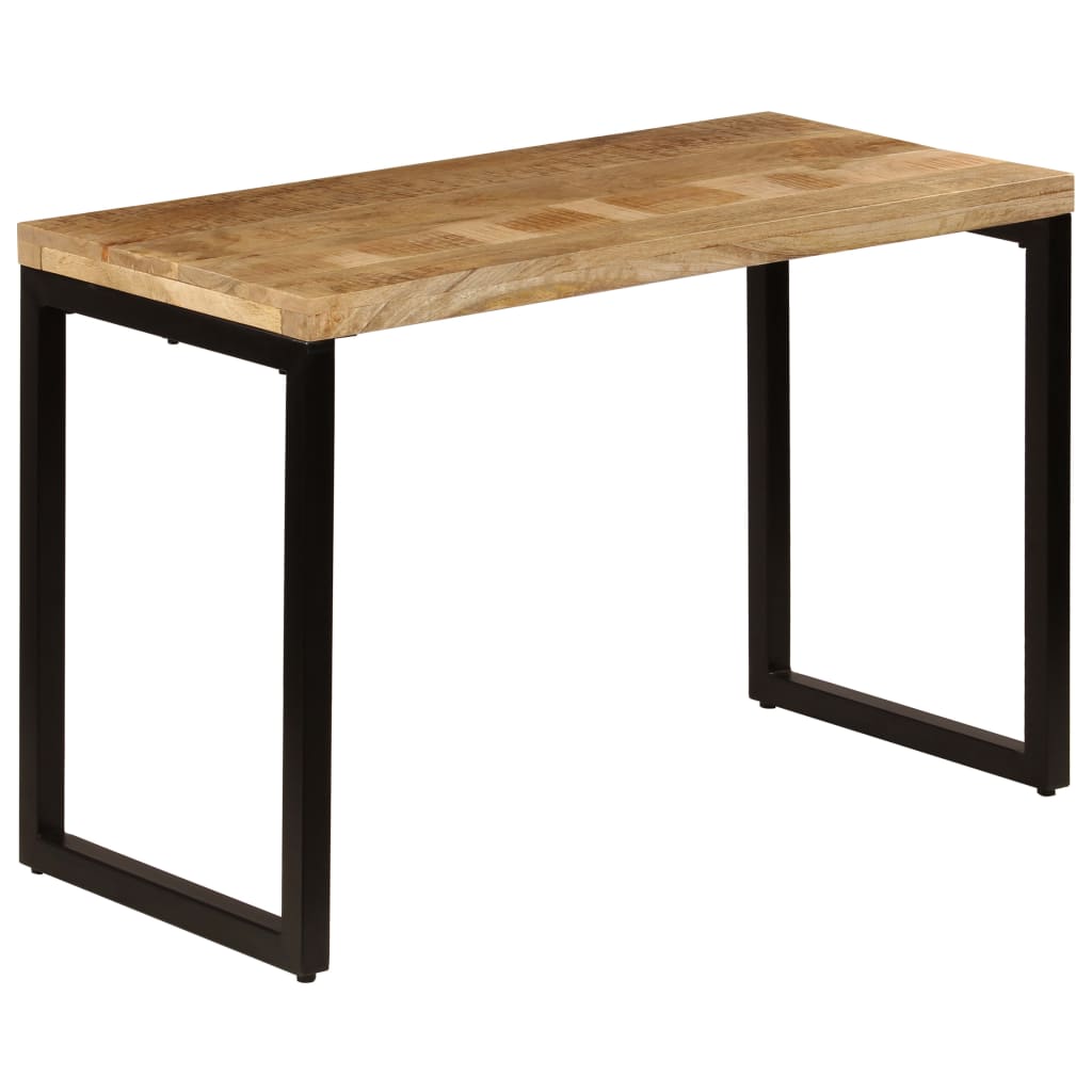 Esstisch 115x55x76 cm Massivholz Mango und Stahl