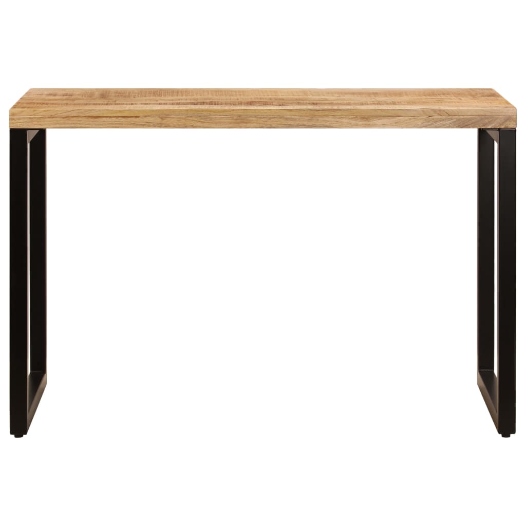 Esstisch 115x55x76 cm Massivholz Mango und Stahl