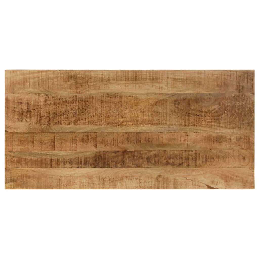 Esstisch 115x55x76 cm Massivholz Mango und Stahl