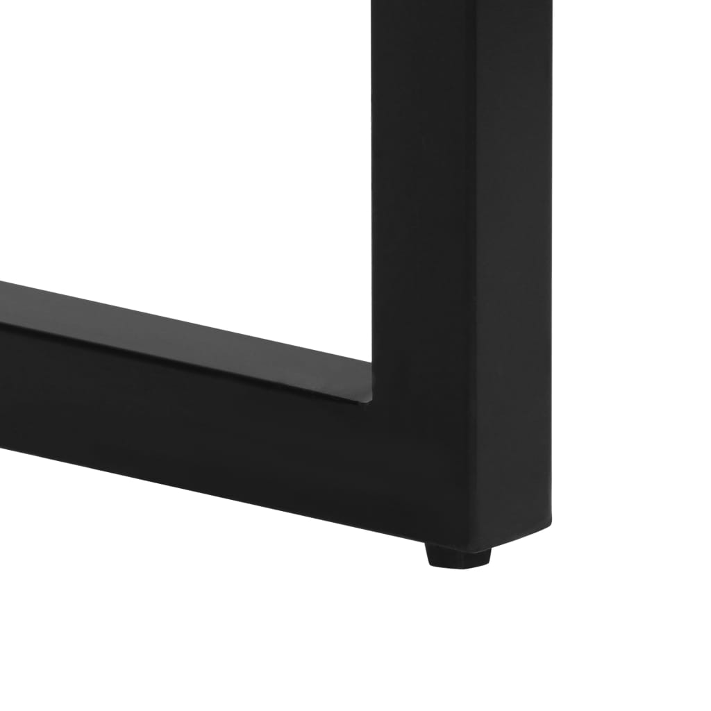 Esstisch 115x55x76 cm Massivholz Mango und Stahl