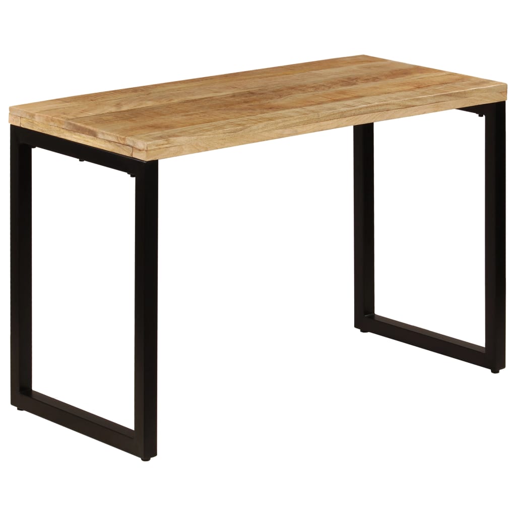 Esstisch 115x55x76 cm Massivholz Mango und Stahl