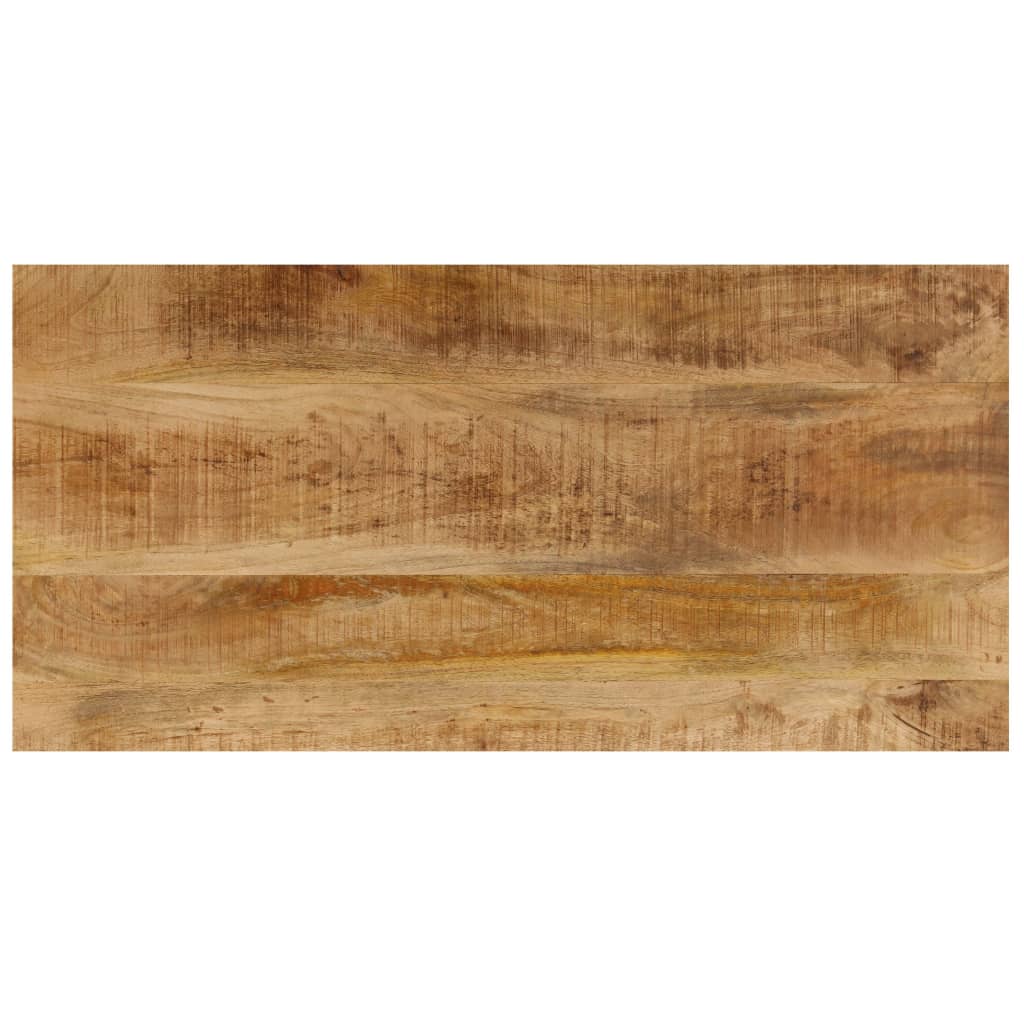 Coffee table 100x50x35 cm solid mango wood and steel