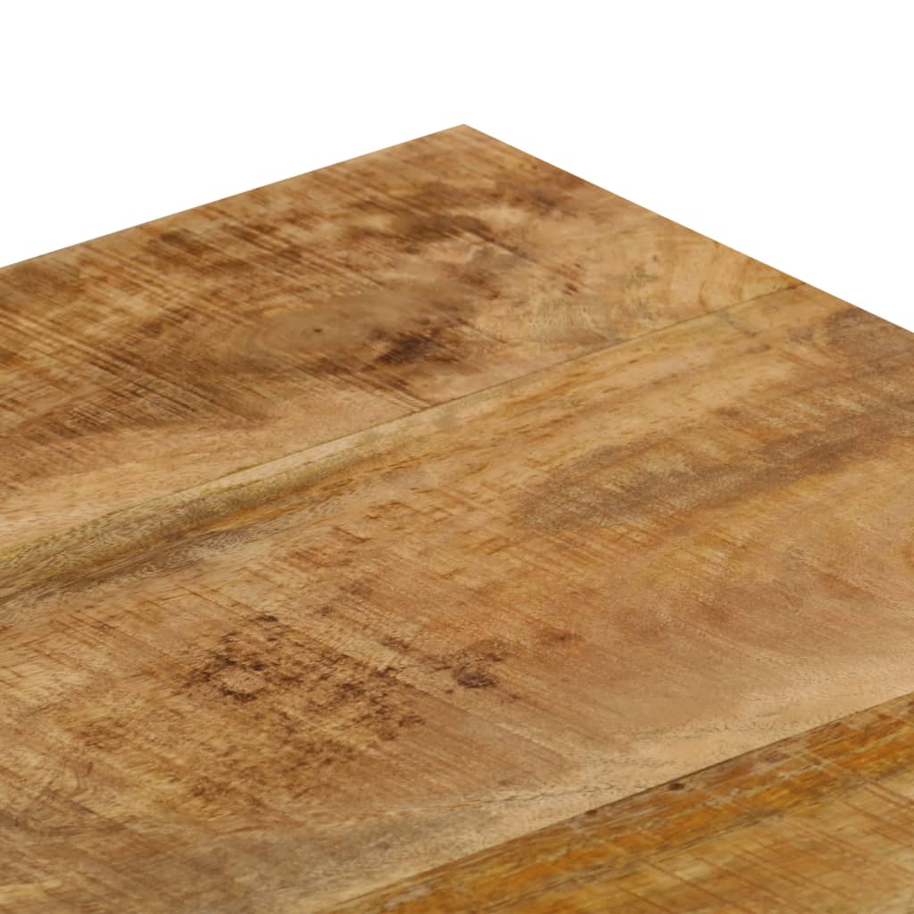 Coffee table 100x50x35 cm solid mango wood and steel