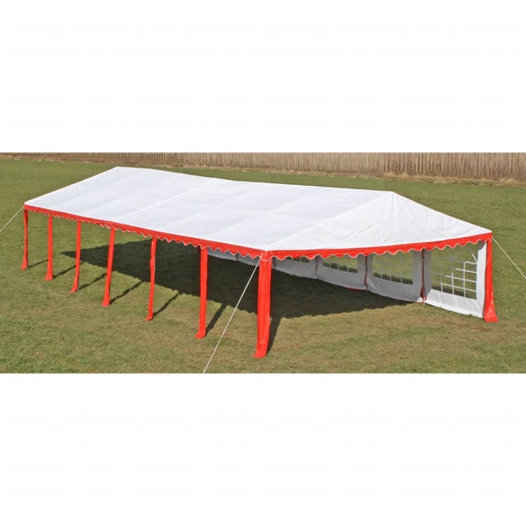 Ersatzdach Dachplane Seitenteile Festzelt Party Zelt 12 x 6m Rot&Weiß