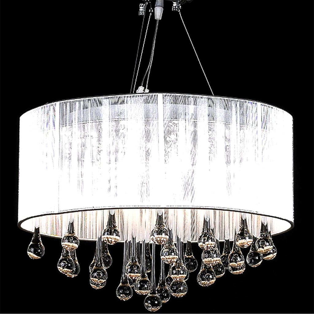 Lustre avec 85 cristaux blancs