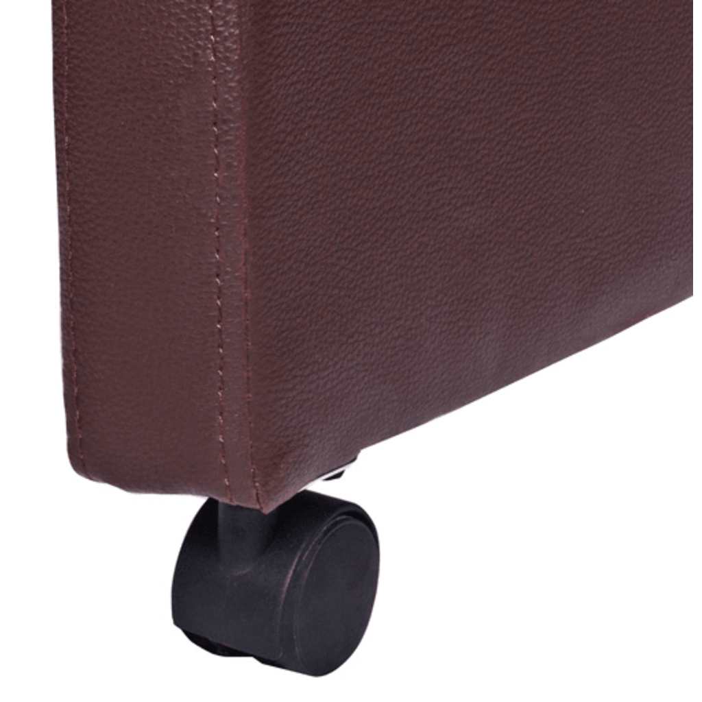 Dining Chairs 2 pcs. Brown Faux Leather