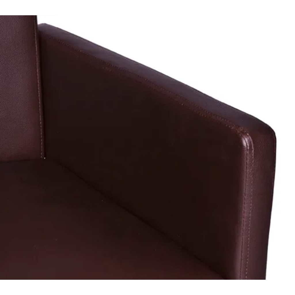 Dining Chairs 2 pcs. Brown Faux Leather