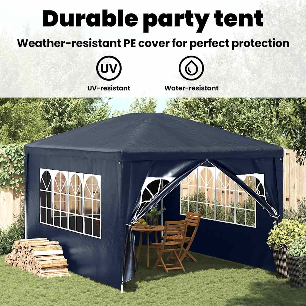 Tente de fête 3x4 m bleue