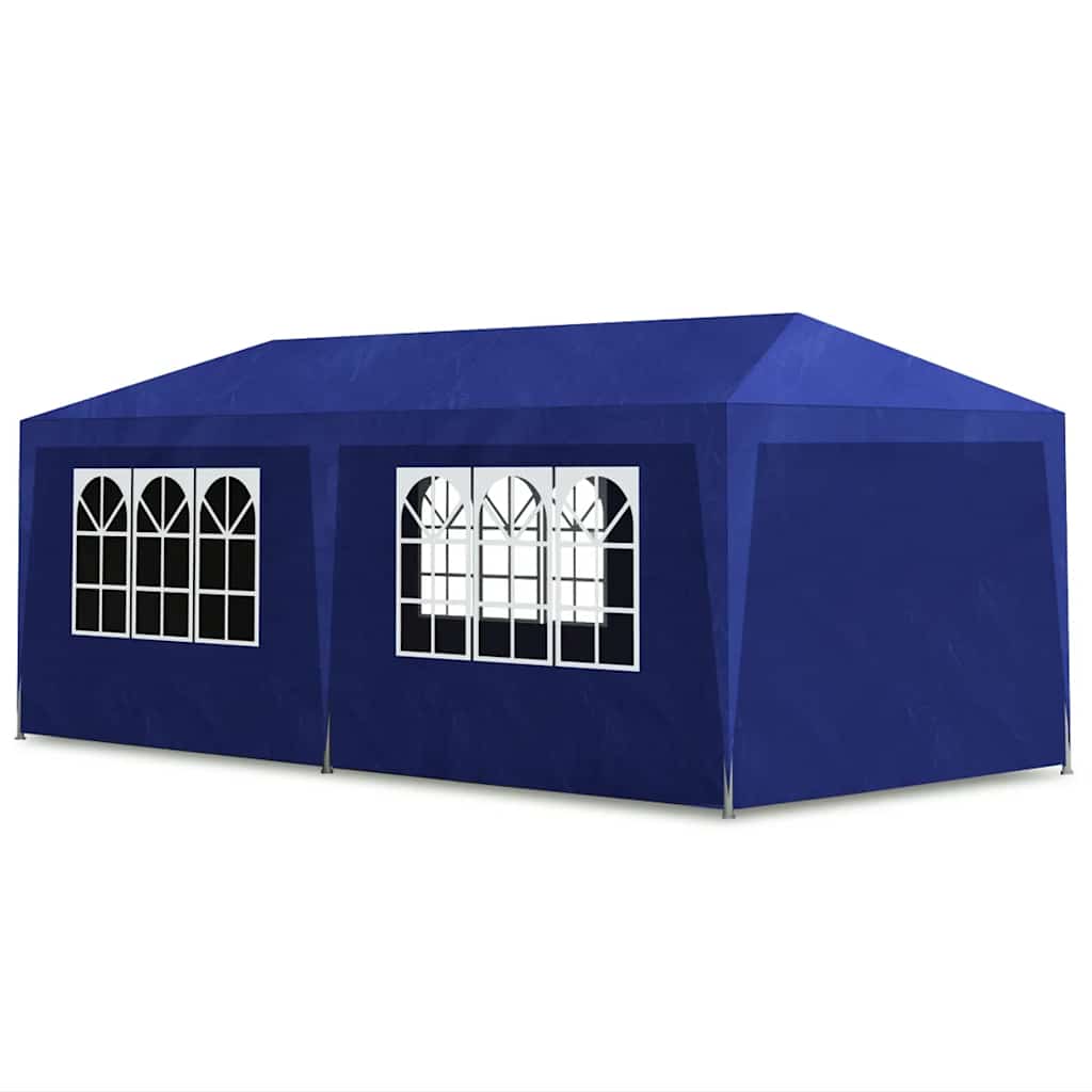 Tente de fête 3x6 m bleue