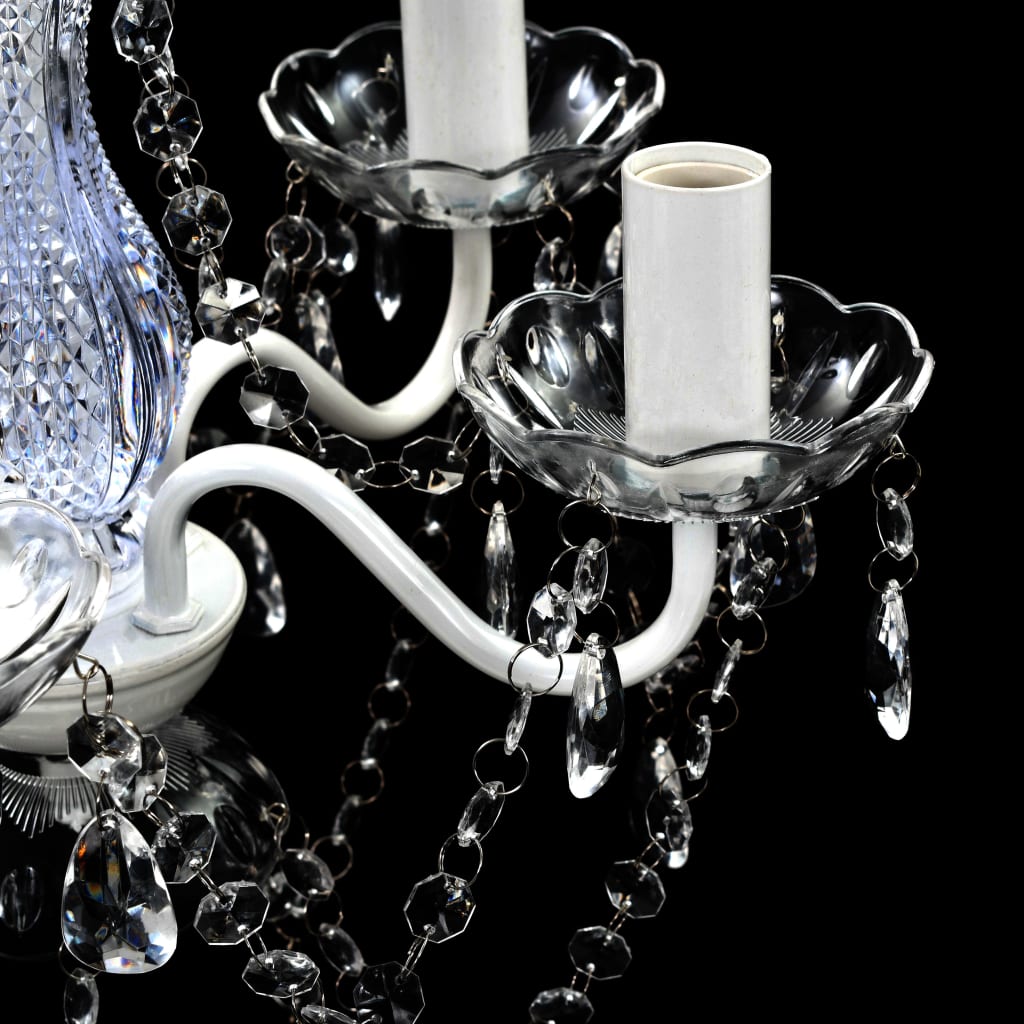 Lustre transparent à 5 lumières