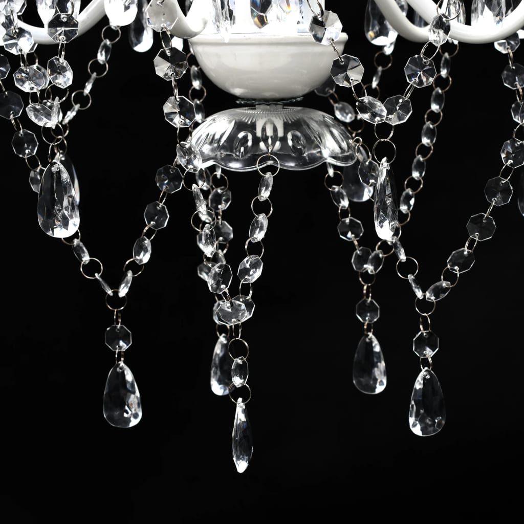 Lustre transparent à 5 lumières